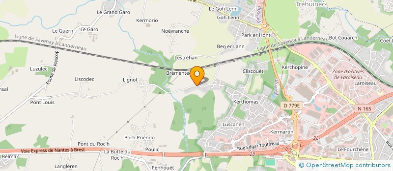 localisation de l'entreprise DU ROSEDO  PLOEREN