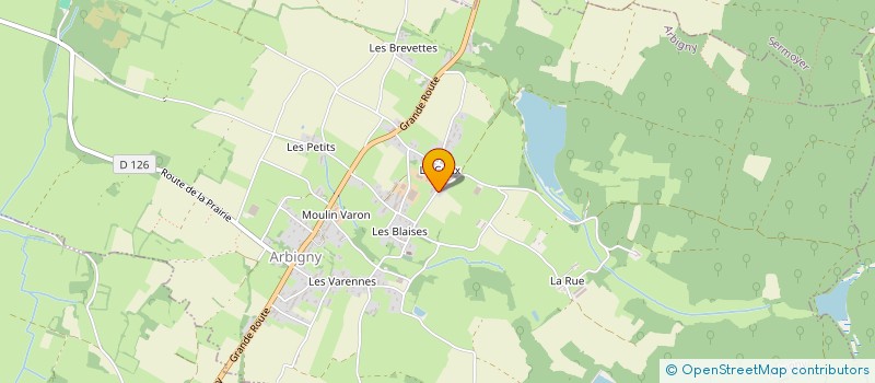 localisation de l'entreprise DU ROSET  ARBIGNY