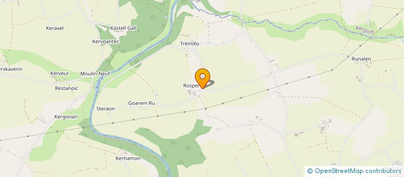 localisation de l'entreprise DU ROSPER à CLEDEN-POHER