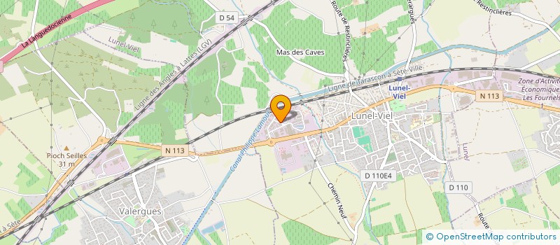 localisation de l'entreprise DU ROUCAGNIER  LUNEL-VIEL