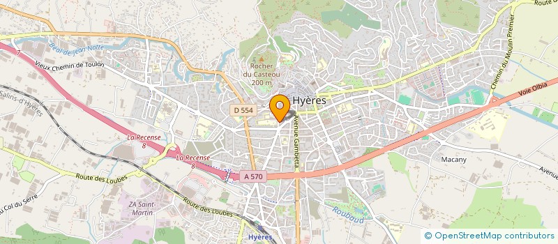 localisation de l'entreprise DU ROY à HYERES