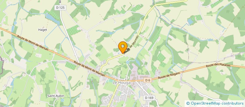 localisation de l'entreprise DU ROY  LE HOUGA