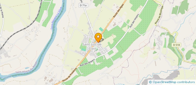 localisation de l'entreprise DU ROYANS  SAINT-JUST-DE-CLAIX