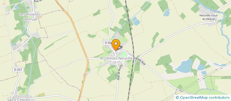 localisation de l'entreprise DU RUCHER  ARZILLIERES-NEUVILLE