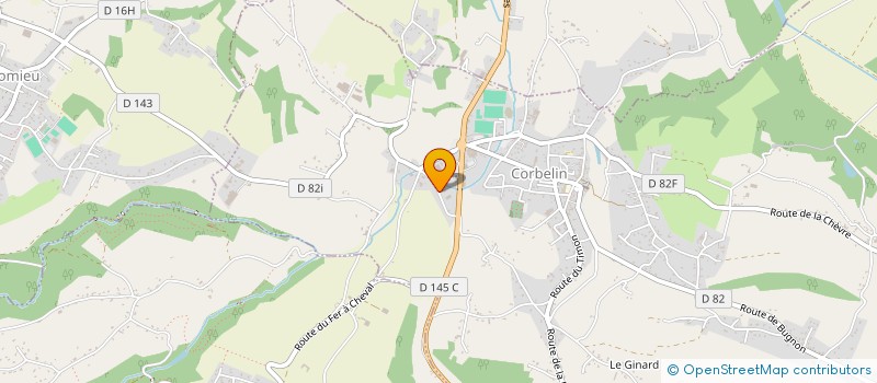 localisation de l'entreprise DU RUISSEAU  CORBELIN