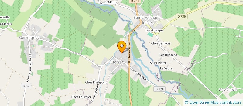 localisation de l'entreprise DU RUISSEAU  CIERZAC