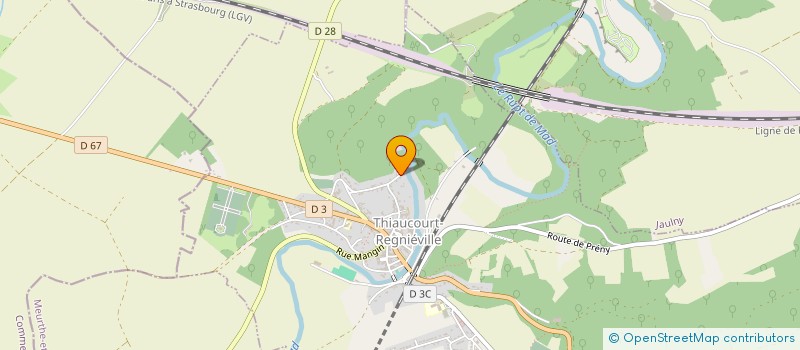localisation de l'entreprise DU RUPT  THIAUCOURT-REGNIEVILLE