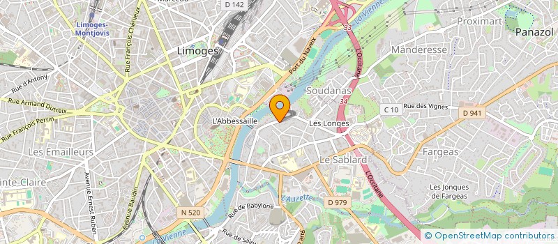 localisation de l'entreprise DU SABLARD à LIMOGES