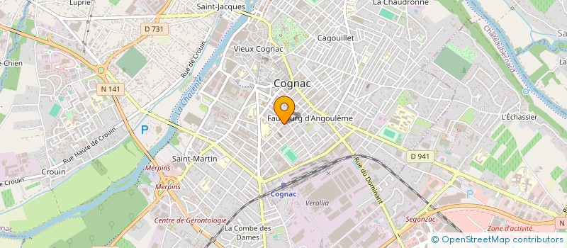 localisation de l'entreprise DU SABLE à COGNAC