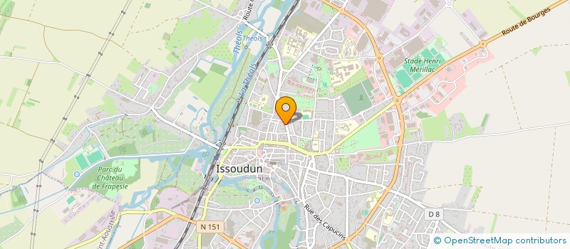 localisation de l'entreprise DU SACRE COEUR à ISSOUDUN