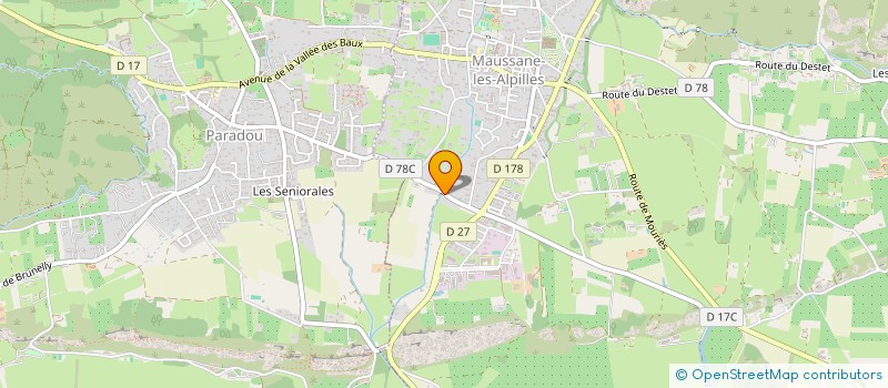 localisation de l'entreprise DU SAINT LAURENT  MAUSSANE-LES-ALPILLES