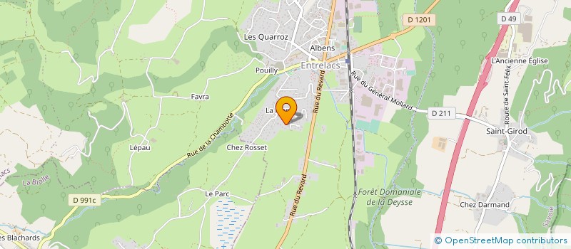 localisation de l'entreprise DU SAPENAY à ENTRELACS