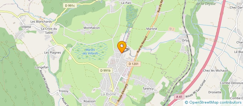 localisation de l'entreprise DU SARTO AU GALTA  LA BIOLLE