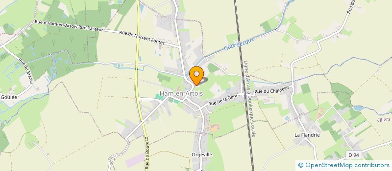 localisation de l'entreprise DU SAULE BLANC  HAM-EN-ARTOIS