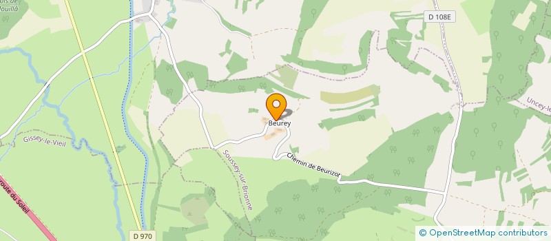 localisation de l'entreprise DU SAUSSY  SOUSSEY-SUR-BRIONNE