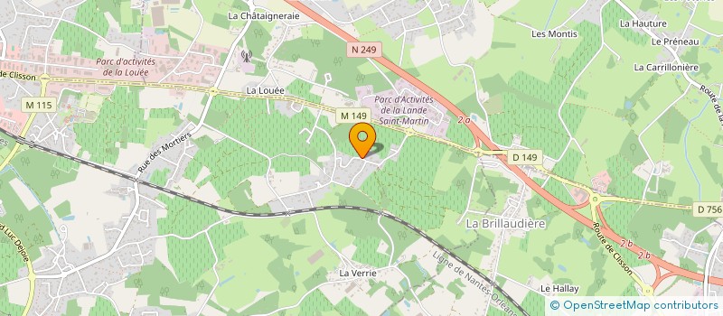 localisation de l'entreprise DU SAUT DU LOUP à VERTOU
