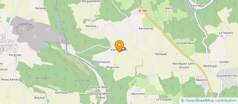 localisation de l'entreprise DU SCORFF à PLOUAY
