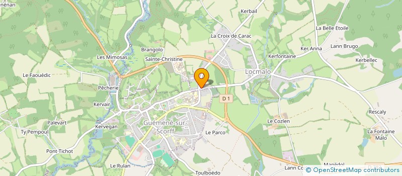 localisation de l'entreprise DU SCORFF  LOCMALO