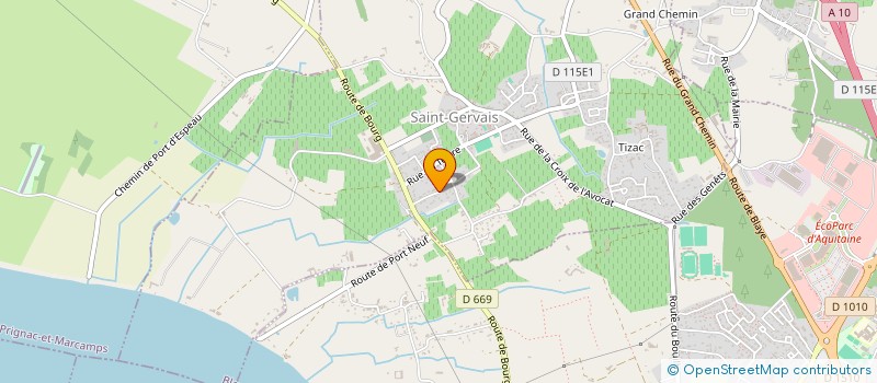 localisation de l'entreprise DU SENS A L'ACTION  SAINT-GERVAIS