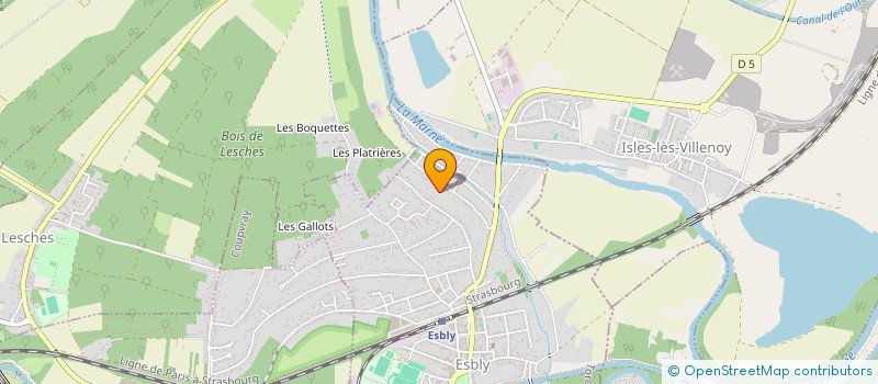 localisation de l'entreprise DU SENTIER AU PONT ROUGE à ESBLY