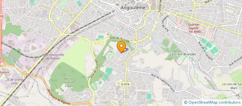 localisation de l'entreprise DU SHABBY DANS L'ATELIER à ANGOULEME