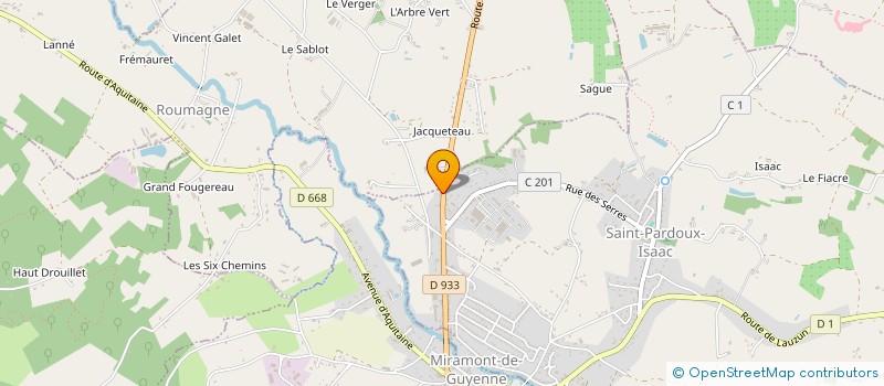 localisation de l'entreprise DU SIORAC  SAINT-PARDOUX-ISAAC