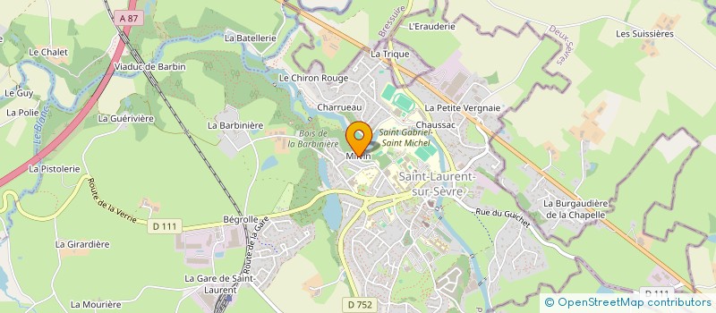 localisation de l'entreprise DU SOL AU CLOCHER  SAINT-LAURENT-SUR-SEVRE