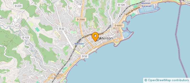 localisation de l'entreprise DU SOLEIL  MENTON
