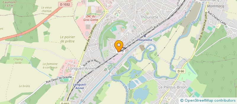 localisation de l'entreprise DU SOLEIL  THOUROTTE