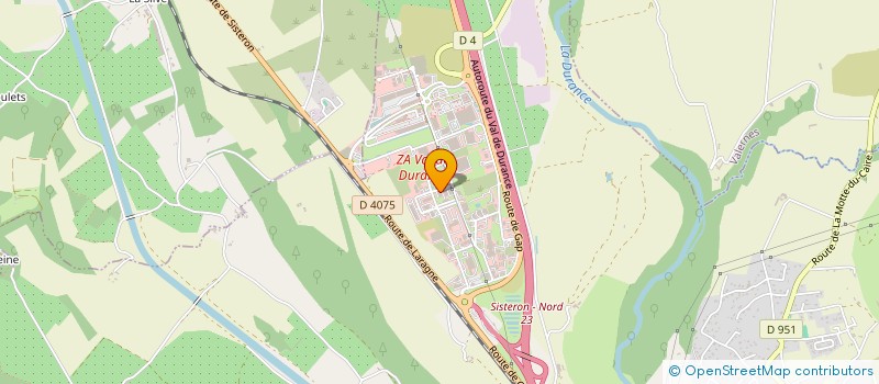 localisation de l'entreprise DU SOLEIL  SISTERON