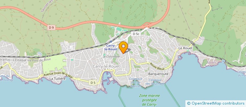 localisation de l'entreprise DU SOLEIL  CARRY-LE-ROUET