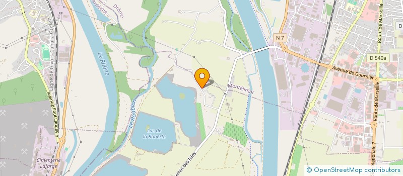 localisation de l'entreprise DU SOLEIL  CHATEAUNEUF-DU-RHONE