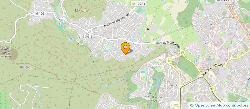 localisation de l'entreprise DU SOLEIL  GRABELS