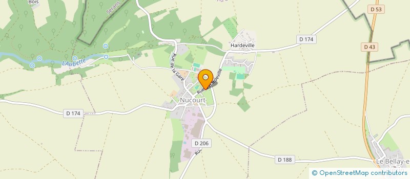 localisation de l'entreprise DU SOLEIL  NUCOURT