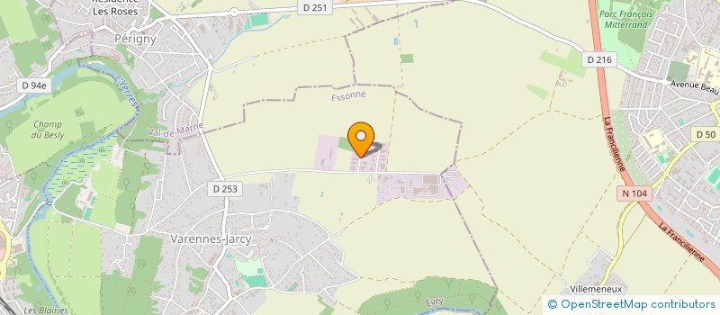 localisation de l'entreprise DU SOLEIL  VARENNES-JARCY