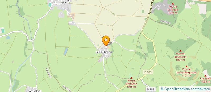 localisation de l'entreprise DU SOLEIL  AURIERES