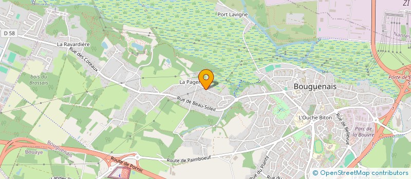 localisation de l'entreprise DU SOLEIL DANS LA CUISINE à BOUGUENAIS