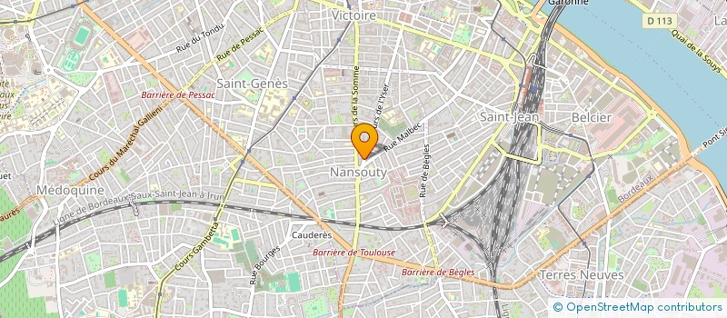 localisation de l'entreprise DU SOLEIL DANS LA TETE à BORDEAUX