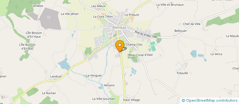 localisation de l'entreprise DU SOLEIL DU VAL BODRON  MERDRIGNAC