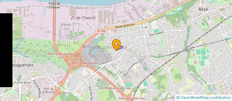 localisation de l'entreprise DU SOLEIL SUR NOS TOITS à BOUGUENAIS