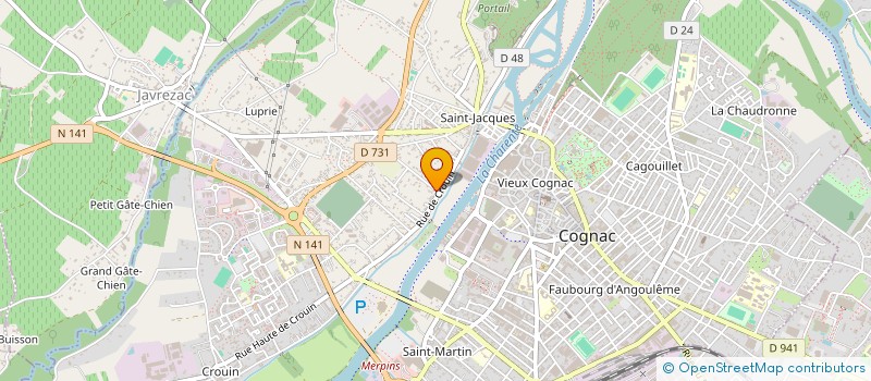 localisation de l'entreprise DU SOLENCON à COGNAC