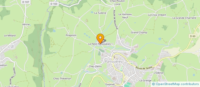 localisation de l'entreprise DU SON DANS LE BOCAL  PANISSIERES