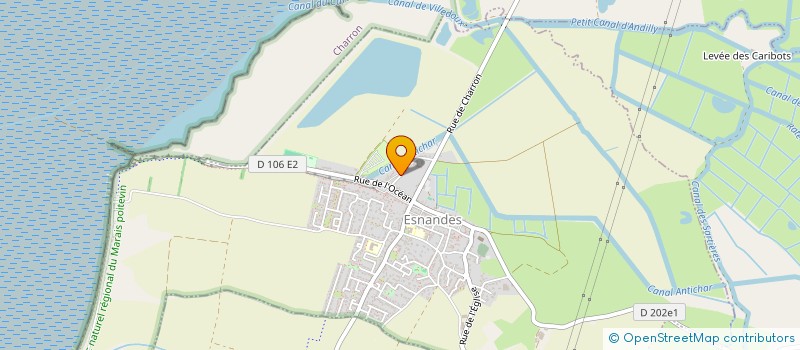 localisation de l'entreprise DU SOUFFLE ET DES VOILES  ESNANDES