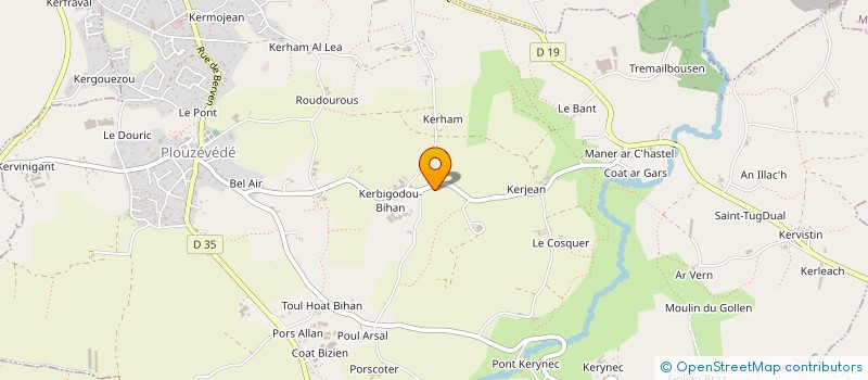 localisation de l'entreprise DU SPERNEN à PLOUZEVEDE
