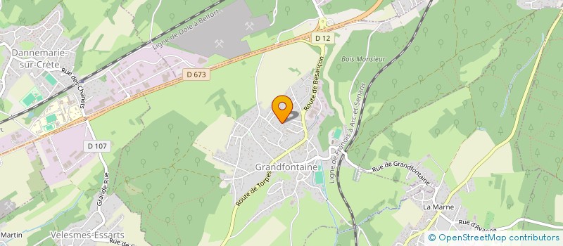 localisation de l'entreprise DU SQUARE DE BEAUNE  GRANDFONTAINE