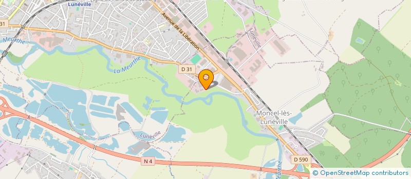 localisation de l'entreprise DU SQUARE DE MONCEL  MONCEL-LES-LUNEVILLE