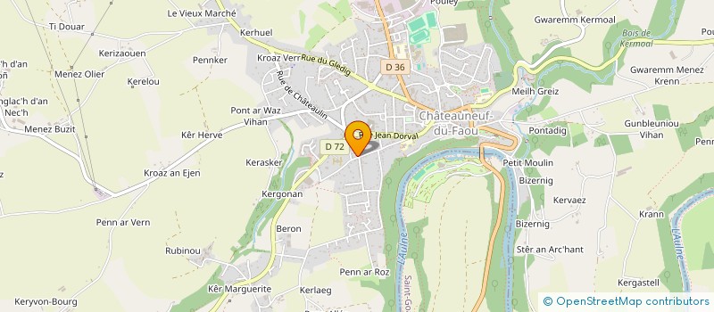 localisation de l'entreprise DU STEEL à CHATEAUNEUF-DU-FAOU