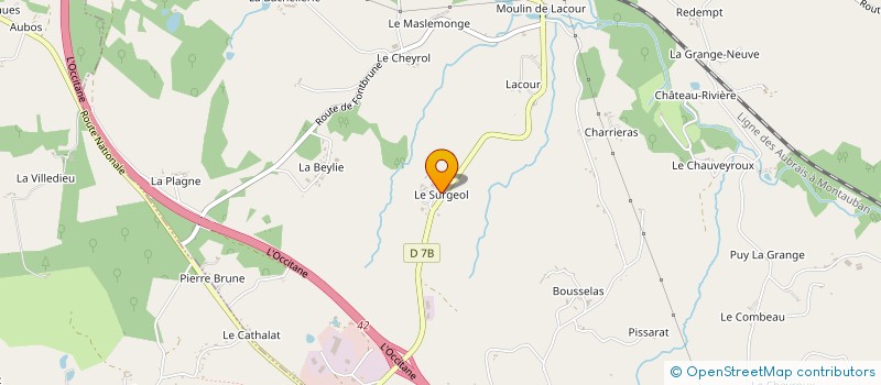 localisation de l'entreprise DU SURGEOL  SAINT-GERMAIN-LES-BELLES