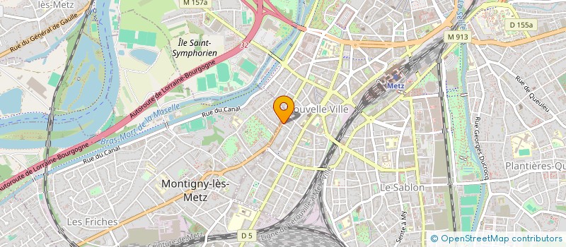 localisation de l'entreprise DU TALON A L'AIGUILLE  METZ