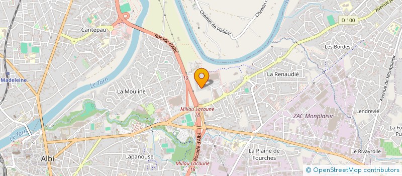 localisation de l'entreprise DU TEIL à ALBI